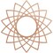 Ekena Millwork Eleanor Wood Fretwork Pierced Ceiling Medallion, Cherry, 24"OD x 9 1/4"ID x 3/8"T CMWP24X24X0375EACH - alternate 1